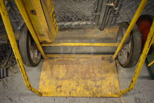 Hi Line Yellow Metal Furniture Dolly. 32x22x50. (Midtown 1: Room 122) - Image 4 of 5