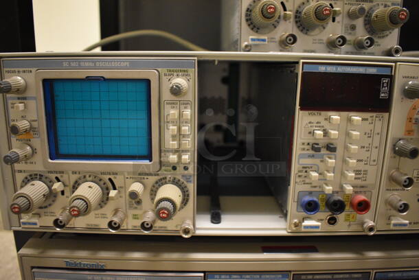 2 Tektronix Model TM5006 Unit w/ SC502 15MHz Oscilloscope, Function Generator, Universal Counter Timer, DM 502A Autoranging DMM. Comes w/ Extra SC502 15MHz Oscilloscope. 17x19x6. 2 Times Your Bid! (Midtown 2: Room 105) - Image 6 of 8