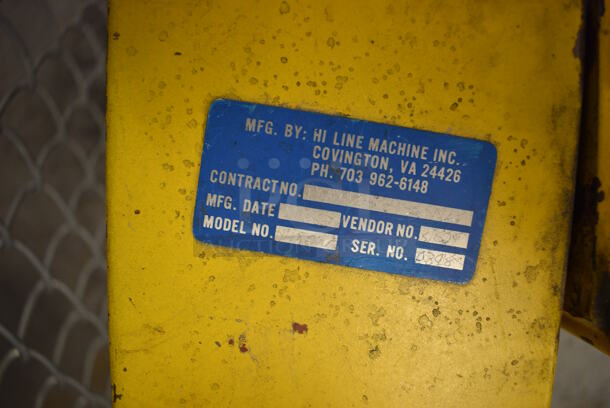 Hi Line Yellow Metal Furniture Dolly. 32x22x50. (Midtown 1: Room 122) - Image 5 of 5