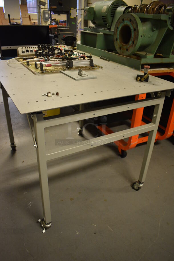 Metal Commercial Table w/ Electronic Unit on Commercial Casters. 48x39x36. (Midtown 2: Room 130) - Image 3 of 5
