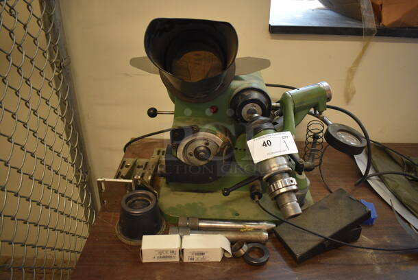 Optima Model B1760 Metal Commercial Countertop Tool Sharpener Drill Grinder. 110 Volts, 1 Phase. 20x24x20. (Midtown 1: Room 122) - Image 1 of 10