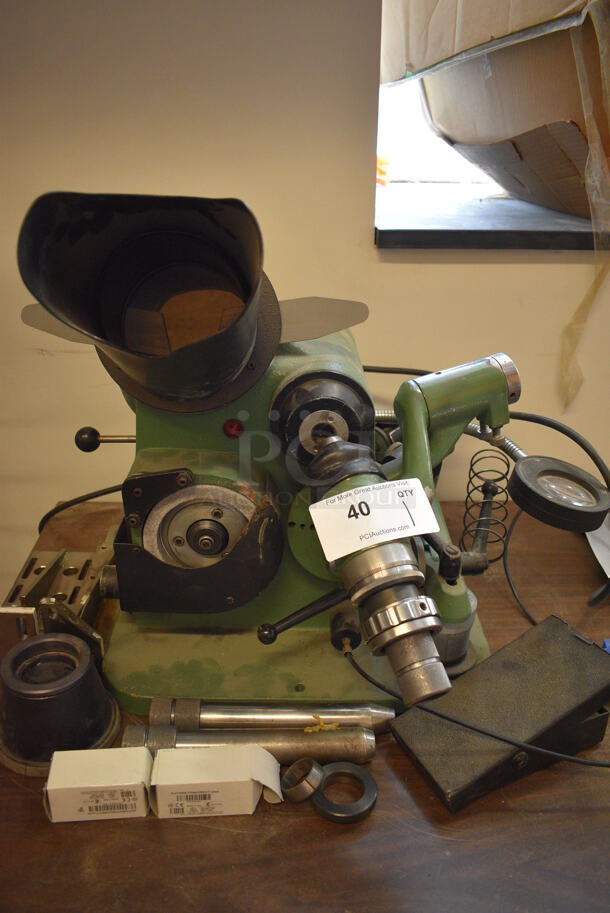 Optima Model B1760 Metal Commercial Countertop Tool Sharpener Drill Grinder. 110 Volts, 1 Phase. 20x24x20. (Midtown 1: Room 122) - Image 2 of 10