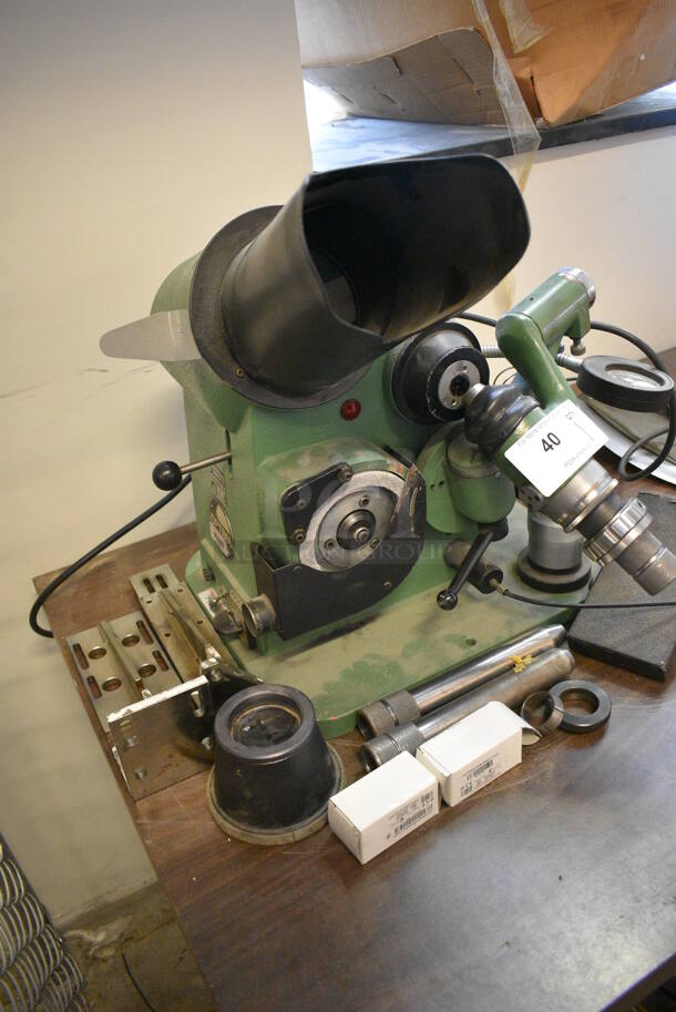 Optima Model B1760 Metal Commercial Countertop Tool Sharpener Drill Grinder. 110 Volts, 1 Phase. 20x24x20. (Midtown 1: Room 122) - Image 6 of 10