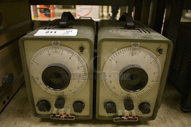 2 Model 200CD Metal Wide Range Oscillator. 115-230 Volts, 1 Phase. 7x13x12. 2 Times Your Bid! (Midtown 2: Room 105)