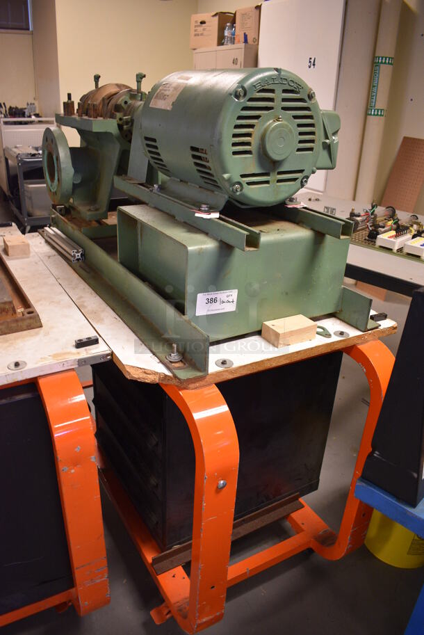 Green Metal Commercial Countertop Unit w/ Baldor Motor. 53x23x24. Cart 52x30x35. (Midtown 2: Room 130) - Image 4 of 5