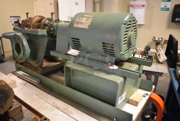 Green Metal Commercial Countertop Unit w/ Baldor Motor. 53x23x24. Cart 52x30x35. (Midtown 2: Room 130) - Image 5 of 5