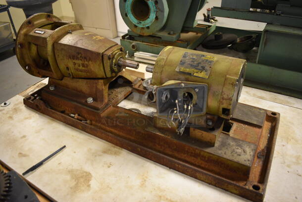 Aurora Metal Commercial Countertop Pump w/ Motor. 39x15x13. Cart 52x30x35. (Midtown 2: Room 130) - Image 3 of 8