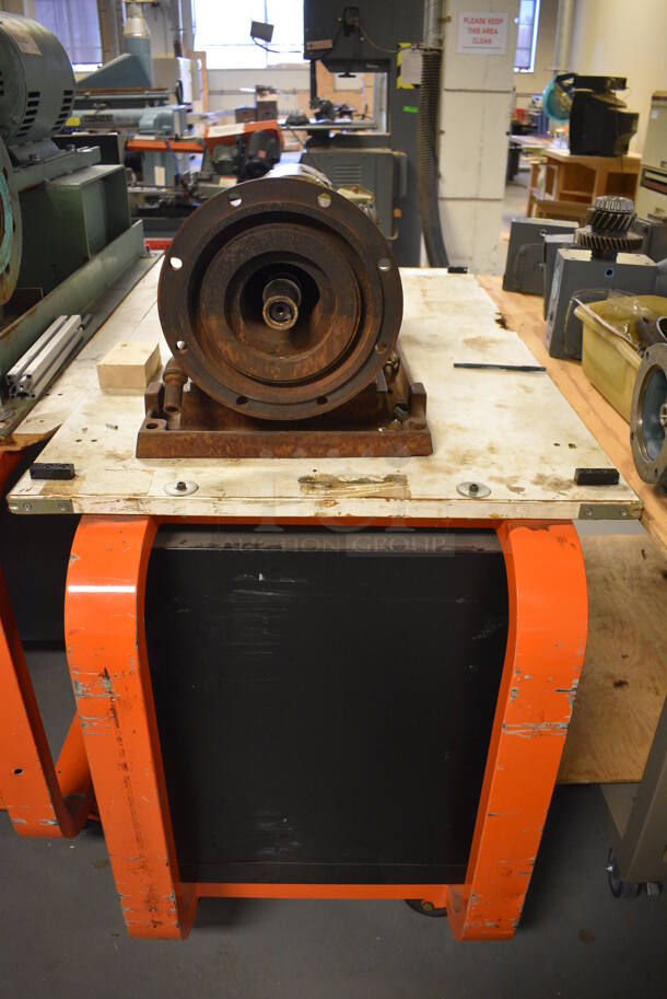 Aurora Metal Commercial Countertop Pump w/ Motor. 39x15x13. Cart 52x30x35. (Midtown 2: Room 130) - Image 6 of 8