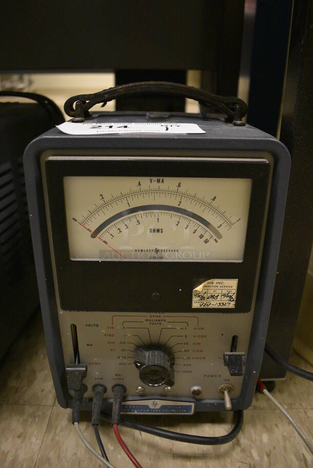 Hewlett Packard HP Model 412A DC Vacuum Tube Voltmeter. 7x7.5x11. (Midtown 2: Room 105)