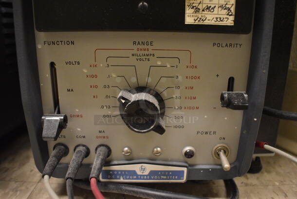 Hewlett Packard HP Model 412A DC Vacuum Tube Voltmeter. 7x7.5x11. (Midtown 2: Room 105) - Image 3 of 7