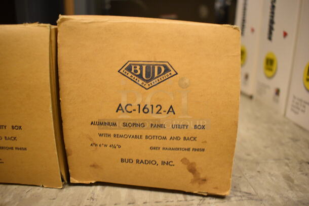 3 Bud Gray Aluminum Sloping Panel Utility Box. 6x4.5x4.5. 3 Times Your Bid! (Midtown 2: Room 105) - Image 5 of 5