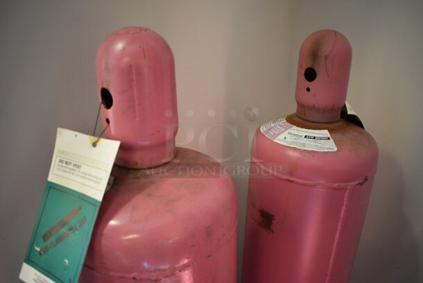 2 Arkema Forane 410A Liqfuefied Gas Pink Metal Tanks. 10x10x55. 2 Times Your Bid! (Midtown 1: Room 122) - Image 2 of 6