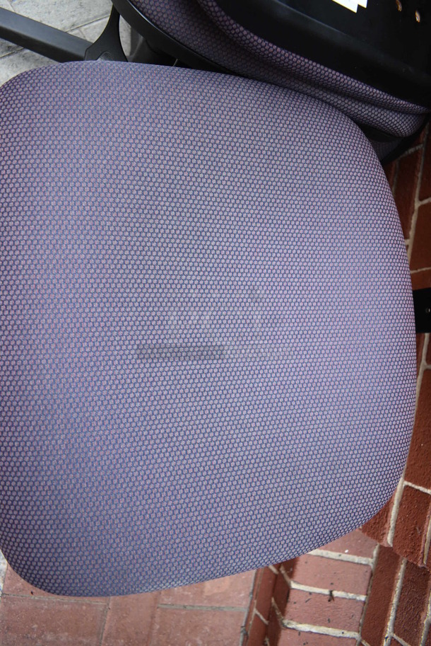 8 Purple Office Chairs on Casters. 19x24x40. 8 Times Your Bid! (Midtown 2: Atrium) - Image 4 of 5