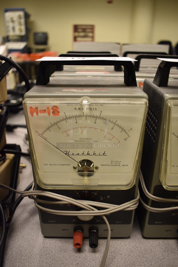 3 Heathkit Model IM-21 Metal Decibel Reader. 4.5x5x9. 3 Times Your Bid! (Midtown 2: Room 105)