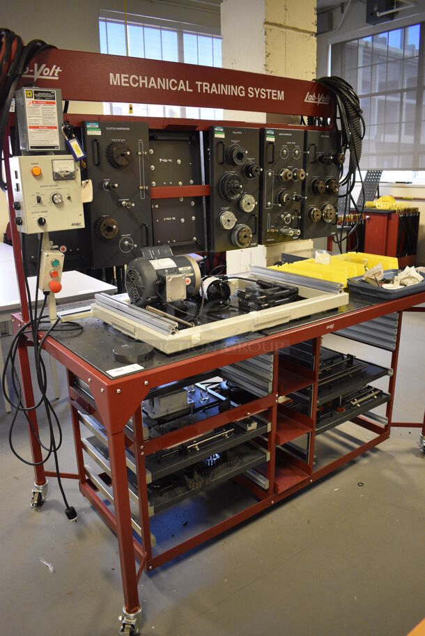 Lab-Volt Metal Commercial Portable Mechanical Training Lab Station on Commercial Casters. 73x37x77. (Midtown 2: Room 130) - Image 11 of 11