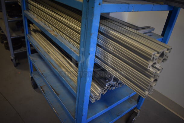 Metal Cart w/ Contents on Commercial Casters. 34x22x40. (Midtown 2: Room 130) - Image 3 of 5