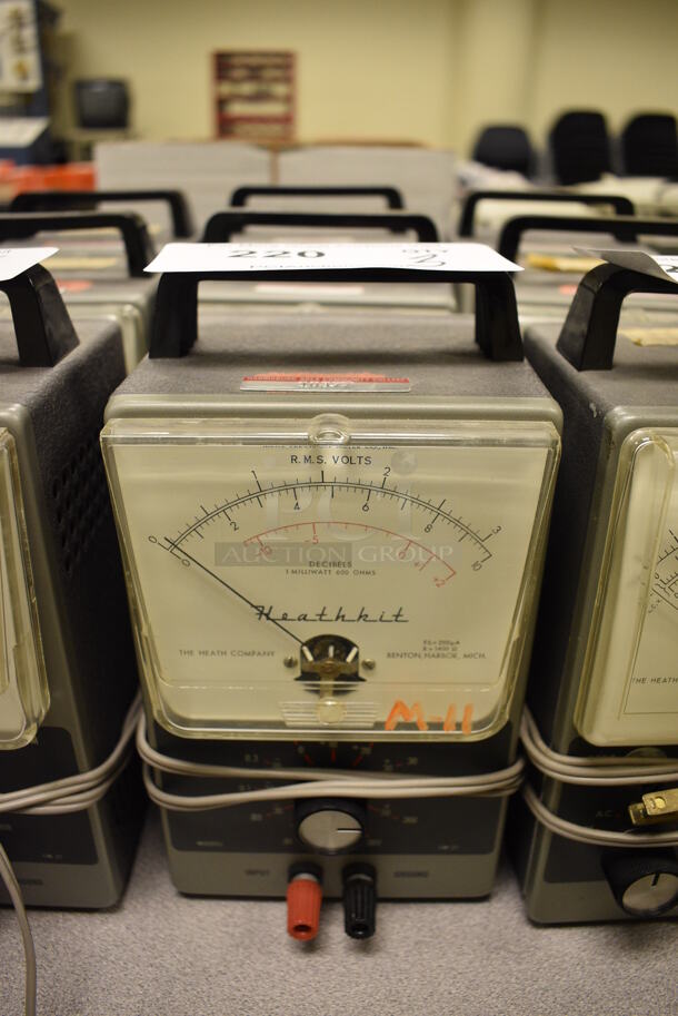 3 Heathkit Model IM-21 Metal Decibel Reader. 4.5x5x9. 3 Times Your Bid! (Midtown 2: Room 105)