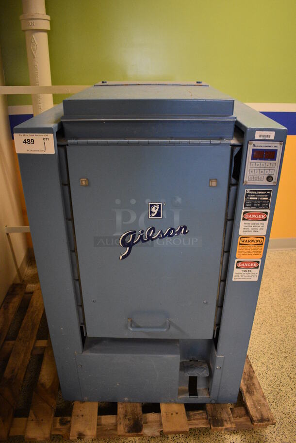 Gilson Model TM-3 Blue Metal Test Master Testing Screen Machine. 26.5x31.5x43. (Midtown 2: Hallway)