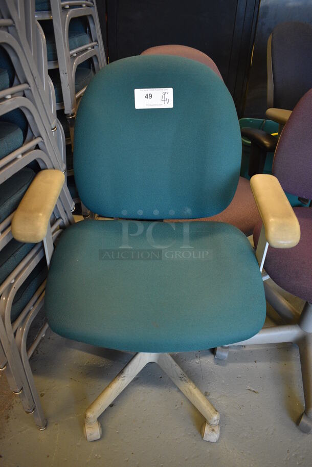 4 Various Office Chairs on Casters. Includes 24x18x37. 4 Times Your Bid! (Midtown 1: Room 122) - Image 2 of 5