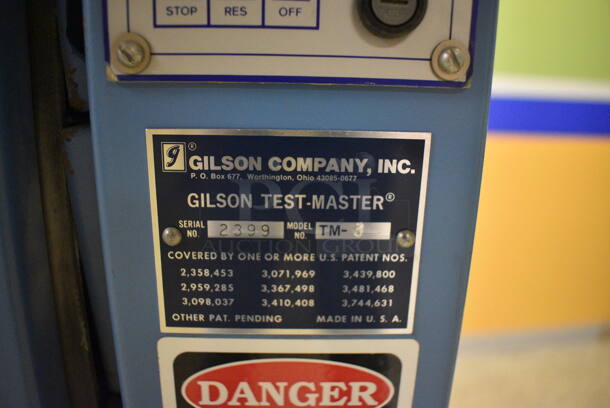 Gilson Model TM-3 Blue Metal Test Master Testing Screen Machine. 26.5x31.5x43. (Midtown 2: Hallway) - Image 10 of 10