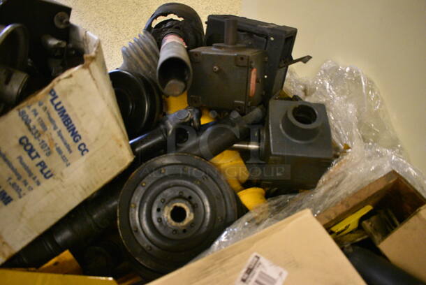 ALL ONE MONEY! PALLET LOT of Various Metal Parts and Pieces for Hustler Tractor! (Midtown 2: Hallway) - Image 4 of 8