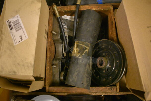 ALL ONE MONEY! PALLET LOT of Various Metal Parts and Pieces for Hustler Tractor! (Midtown 2: Hallway) - Image 5 of 8