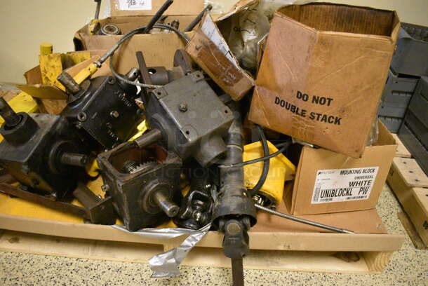ALL ONE MONEY! PALLET LOT of Various Metal Parts and Pieces for Hustler Tractor! (Midtown 2: Hallway) - Image 7 of 8