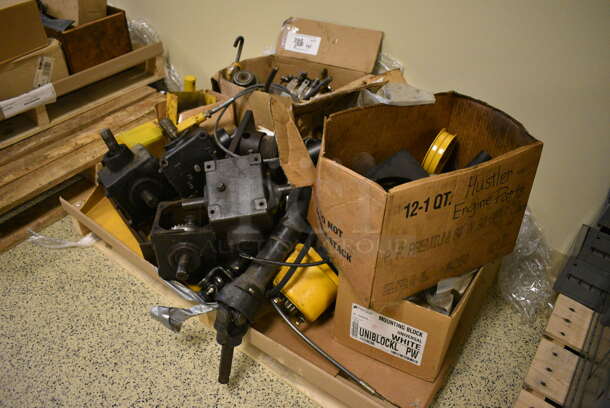 ALL ONE MONEY! PALLET LOT of Various Metal Parts and Pieces for Hustler Tractor! (Midtown 2: Hallway) - Image 8 of 8