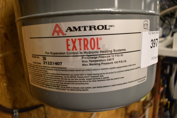 Amtrol Extrol Model 30 Metal Wall Mount Tank For Heating System. 12x12x12. Unit Will Be Unhooked and Removed Before Pick Up Day. (Midtown 2: Room 130) - Image 2 of 3