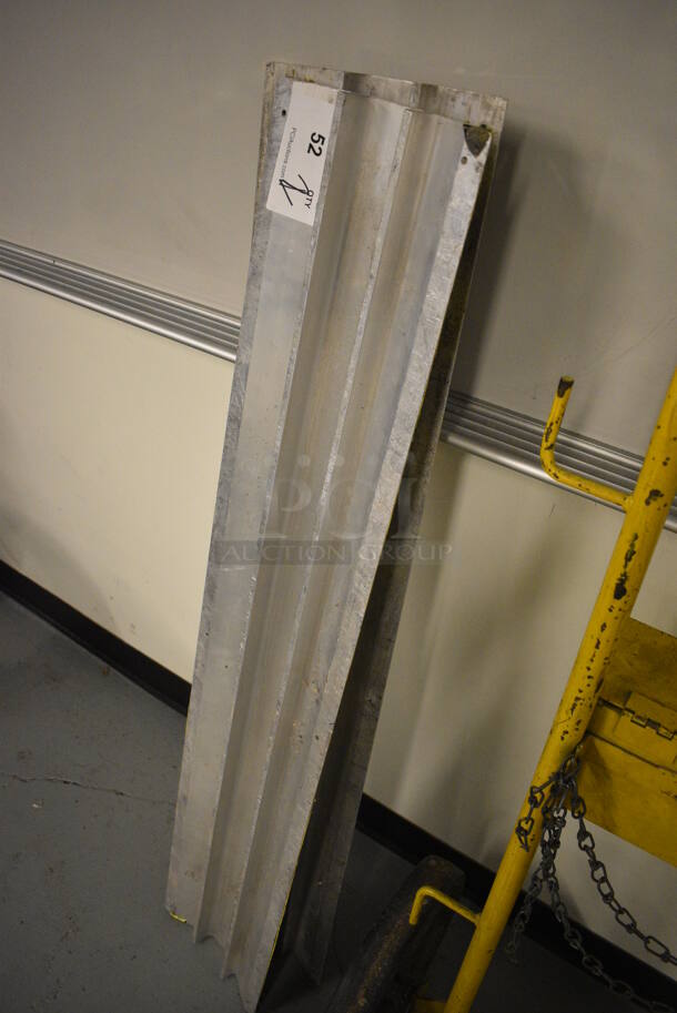 2 Metal Pieces. 48x9x1.5. 2 Times Your Bid! (Midtown 1: Room 122) - Image 2 of 3
