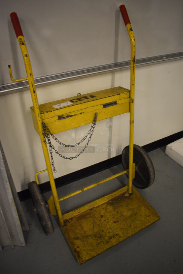 Yellow Metal Furniture Dolly. 33x24x50. (Midtown 1: Room 122) - Image 2 of 5