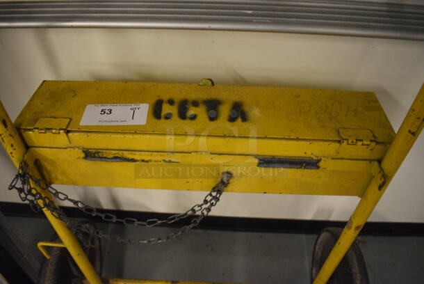 Yellow Metal Furniture Dolly. 33x24x50. (Midtown 1: Room 122) - Image 4 of 5