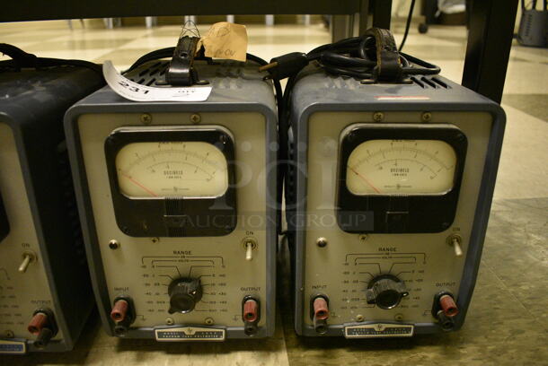 2 General Radio Model 400D Metal Vacuum Tube Voltmeter. 7x11x11. 2 Times Your Bid! (Midtown 2: Room 105)