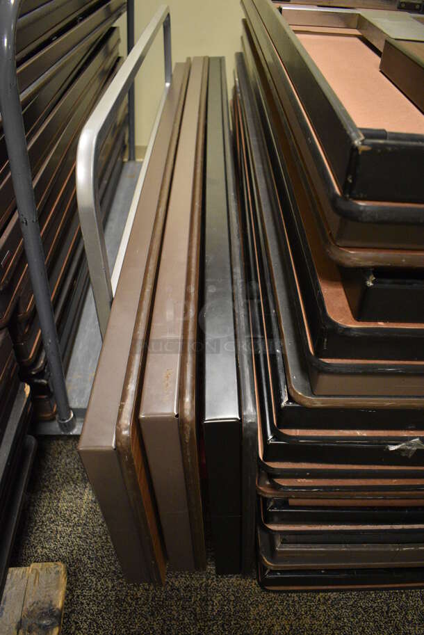 15 Wood Pattern and Gray Folding Tables. Does NOT Include Cart. 72x18x30. 15 Times Your Bid! (Midtown 2: Second Floor: Room 206D) - Image 5 of 5