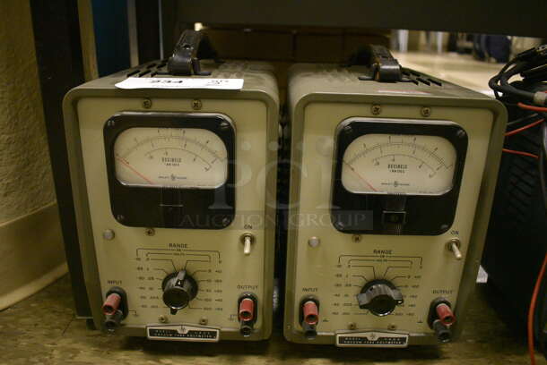 2 General Radio 400D Metal Vacuum Tube Voltmeter. 7x11x11. 2 Times Your Bid! (Midtown 2: Room 105)
