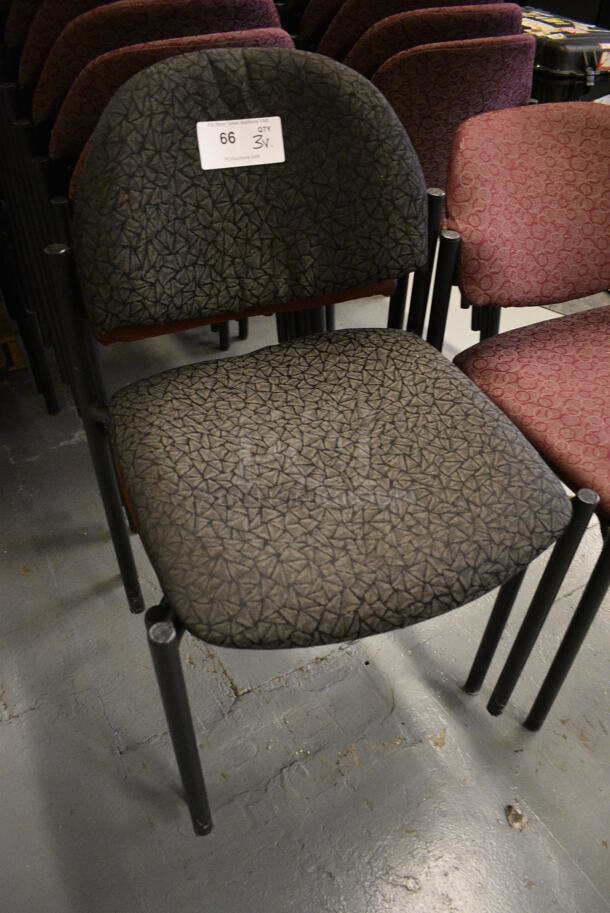 3 Various Chairs; 2 Maroon and 1 Gray. 19x18x32. 3 Times Your Bid! (Midtown 1: Room 122) - Image 2 of 3