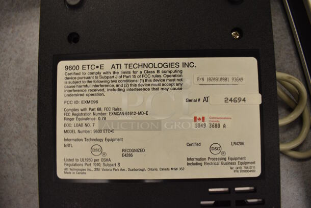 AI Technologies Model 9600 ETC E Unit. 6x10x1.5 (Midtown 2: Room 105) - Image 4 of 4