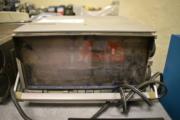 Emerson Model VR36 Portable AC/DC TV/FM Radio Receiver. 10x11x6. (Midtown 2: Room 105) 