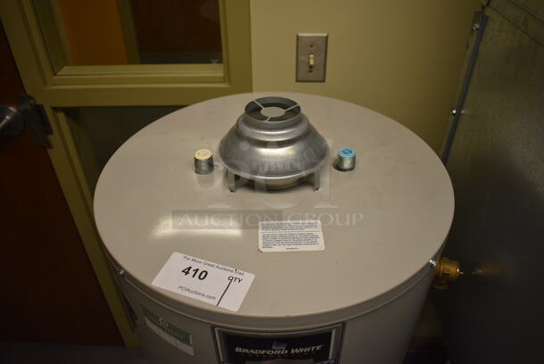 Bradford White Model MI403S6FBN Metal Floor Style Natural Gas Powered Automatic Storage Water Heater. 40,000 BTU. 22x22x50. Unit Will Be Unhooked and Removed Before Pick Up Day. (Midtown 2: Room 130) - Image 4 of 7