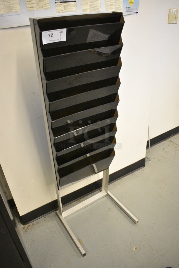 Black Poly 9 Compartment Holder. 18x16x53. (Midtown 1: Room 122) - Image 2 of 5