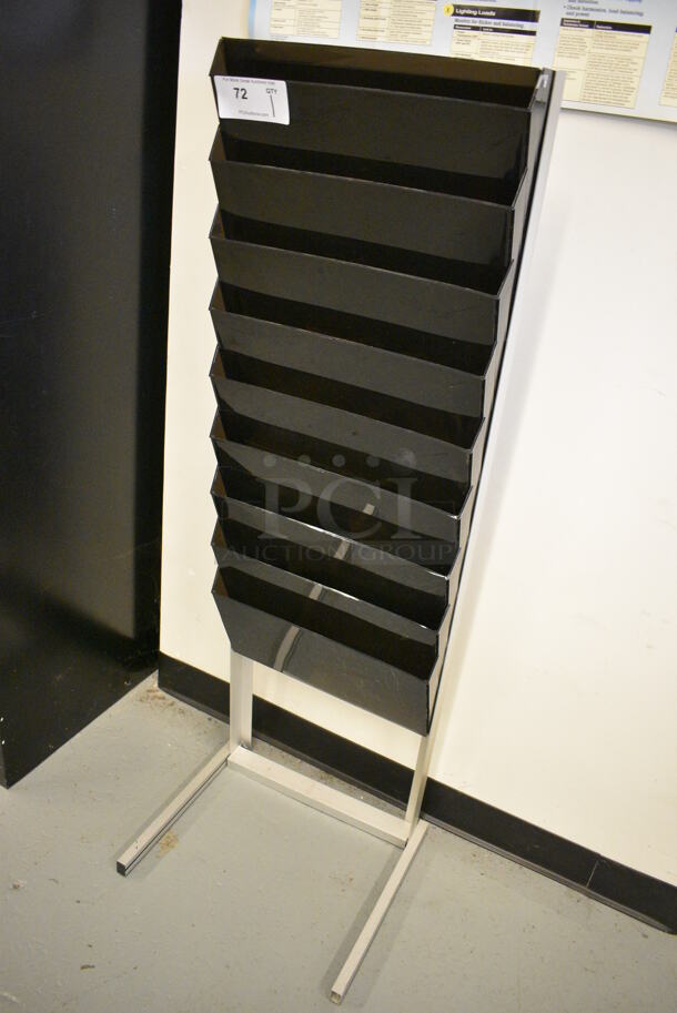Black Poly 9 Compartment Holder. 18x16x53. (Midtown 1: Room 122) - Image 4 of 5