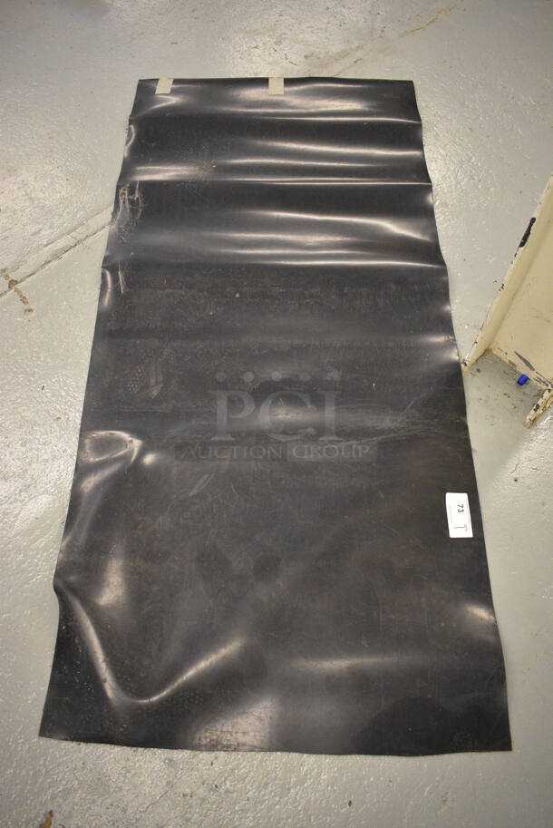 Black Floor Mat. 78x36 - Image 1 of 3