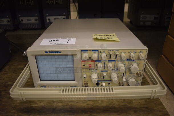 BK Precision Model 2190B Dual Trace Oscilloscope. 100 MHz. 15x21x6. (Midtown 2: Room 105)