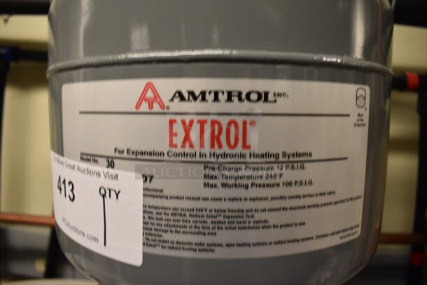 Amtrol Extrol Model 30 Metal Wall Mount Tank For Heating System. 12x12x12. Unit Will Be Unhooked and Removed Before Pick Up Day. (Midtown 2: Room 130) - Image 3 of 4