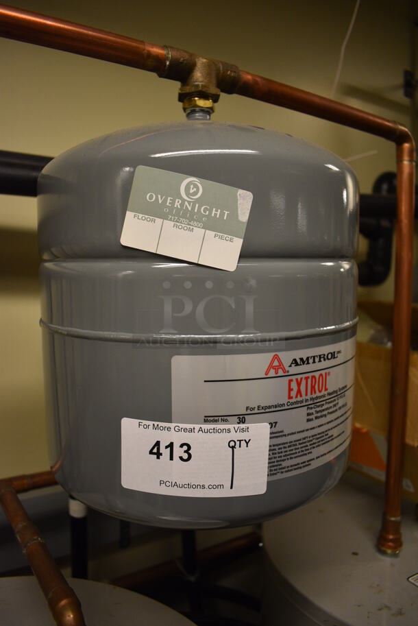 Amtrol Extrol Model 30 Metal Wall Mount Tank For Heating System. 12x12x12. Unit Will Be Unhooked and Removed Before Pick Up Day. (Midtown 2: Room 130) - Image 4 of 4