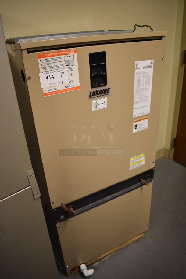 Luxaire Model F2FP048H06B Metal Floor Style Electric Powered Furnace. 208/240 Volts, 1 Phase. 24x23x51. Unit Will Be Unhooked and Removed Before Pick Up Day. (Midtown 2: Room 130) - Image 2 of 5