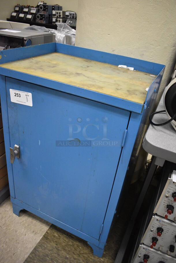 Blue Cabinet. 21x16x34. (Midtown 2: Room 105) - Image 3 of 5