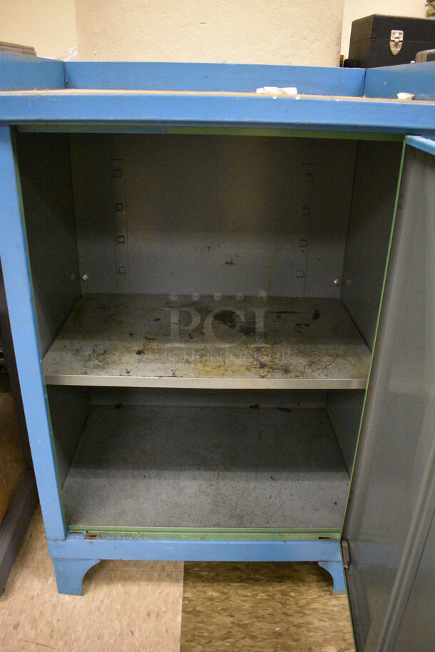 Blue Cabinet. 21x16x34. (Midtown 2: Room 105) - Image 5 of 5