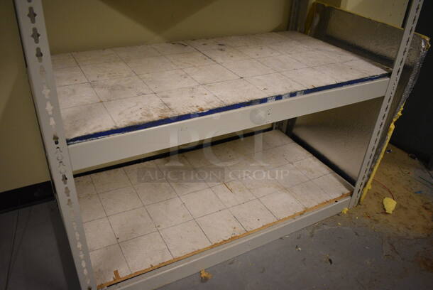 Tan Metal 4 Tier Shelving Unit. 49x25x64. (Midtown 2: Room 130) - Image 4 of 4