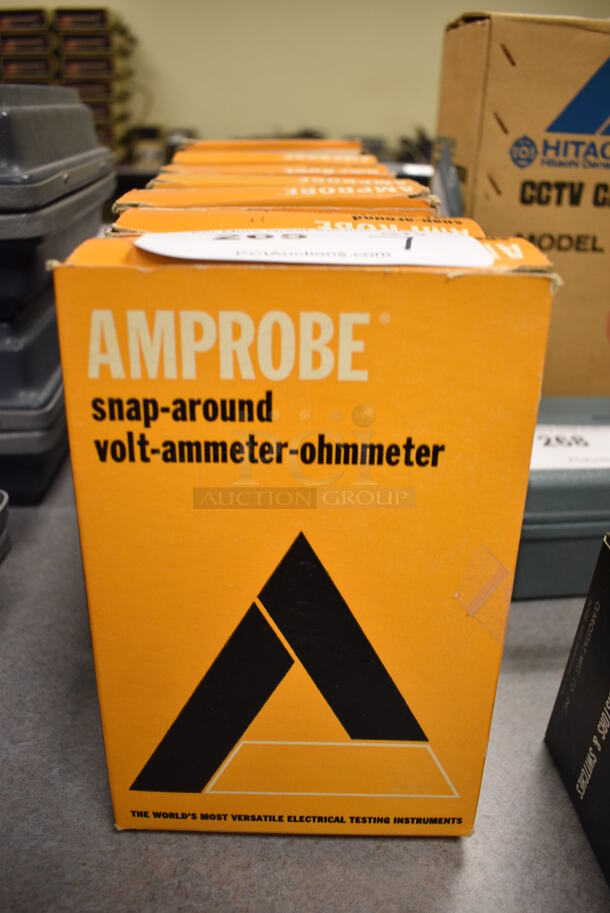 7 Amprobe Snap-around Volt-ammeter-ohmmeter Testing Instruments. 4x2x7.5. 7 Times Your Bid! (Midtown 2: Room 105)